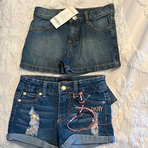 Girls size 4 shorts DKNY and Gymboree 2 for 1